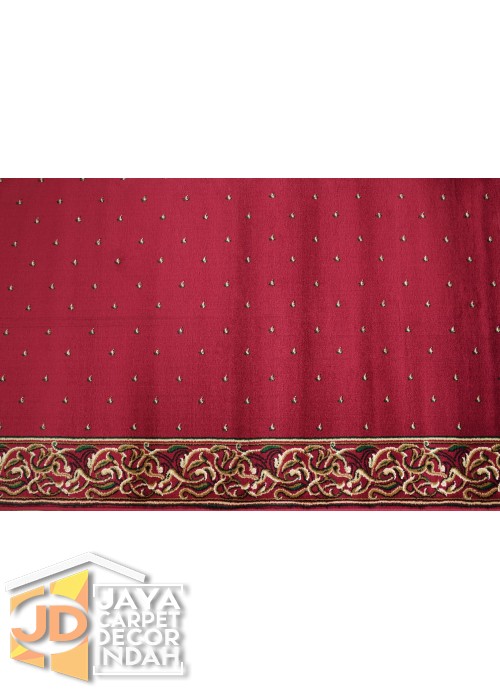 Karpet Sajadah ISTANBUL ZAM-ZAM Red Motif Bintik 120x600, 120x1200, 120x1800, 120x2400, 120x3000
